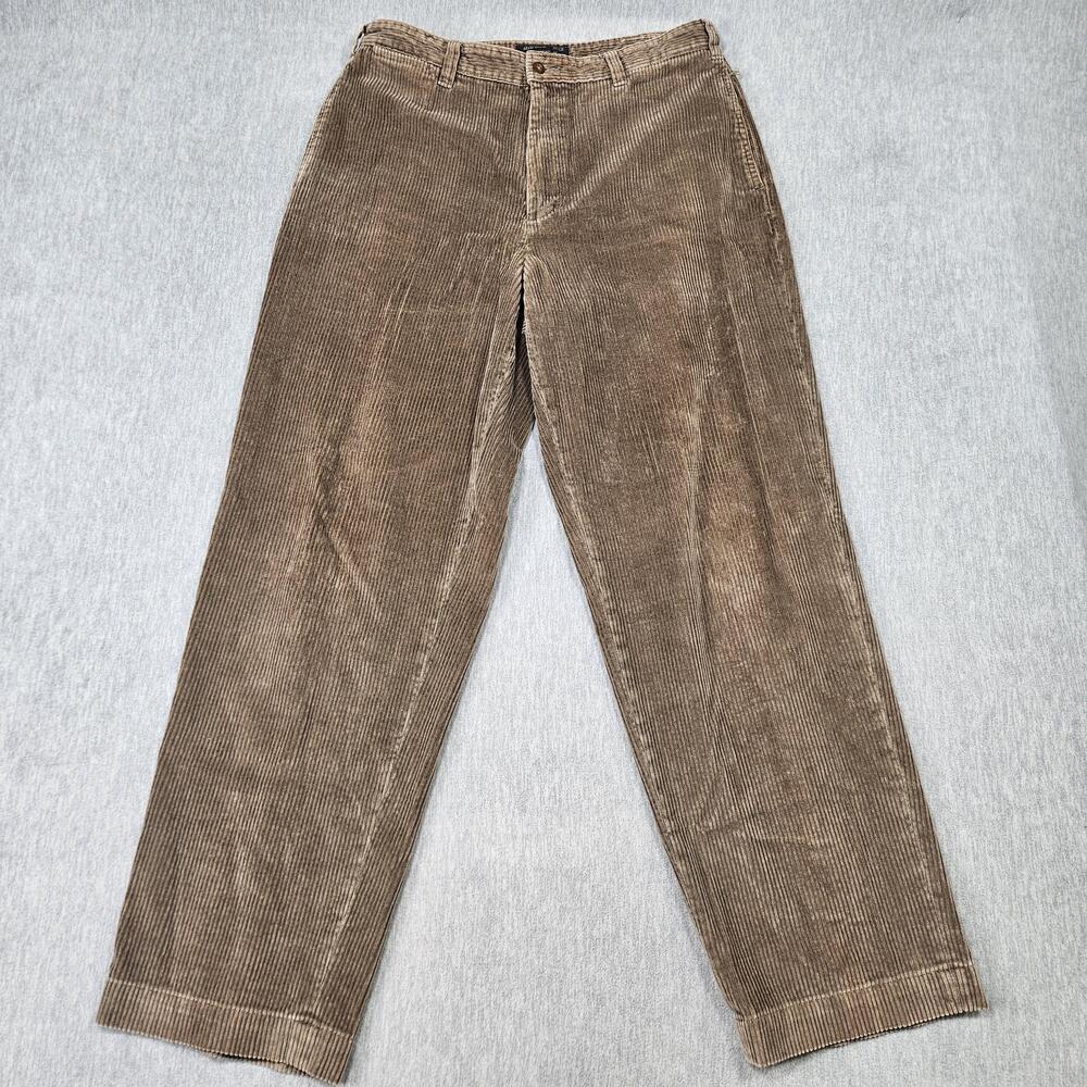 Vintage Abercrombie & Fitch Pants Mens 34x32 Brown Corduroy Wide Wale